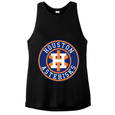 Houston Asterisks Baseball Cheated In 2017 Ladies PosiCharge Tri-Blend Wicking Tank