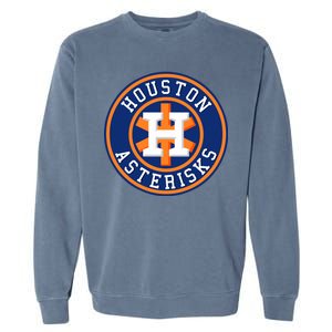 Houston Asterisks Baseball Cheated In 2017 Garment-Dyed Sweatshirt