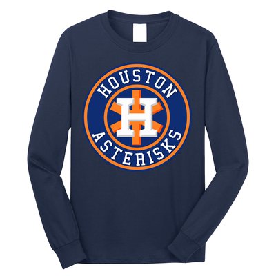 Houston Asterisks Baseball Cheated In 2017 Long Sleeve Shirt