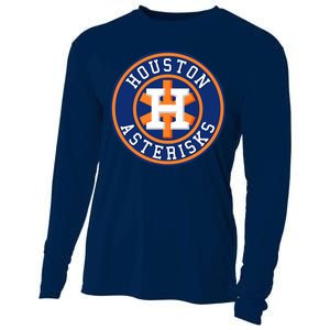 Houston Asterisks Baseball Cheated In 2017 Cooling Performance Long Sleeve Crew