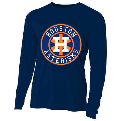 Houston Asterisks Baseball Cheated In 2017 Cooling Performance Long Sleeve Crew