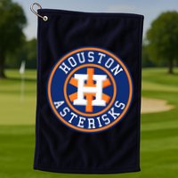 Houston Asterisks Baseball Cheated In 2017 Golf Towel