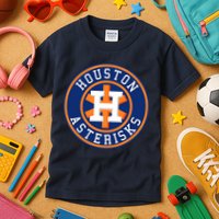 Houston Asterisks Baseball Cheated In 2017 Kids T-Shirt