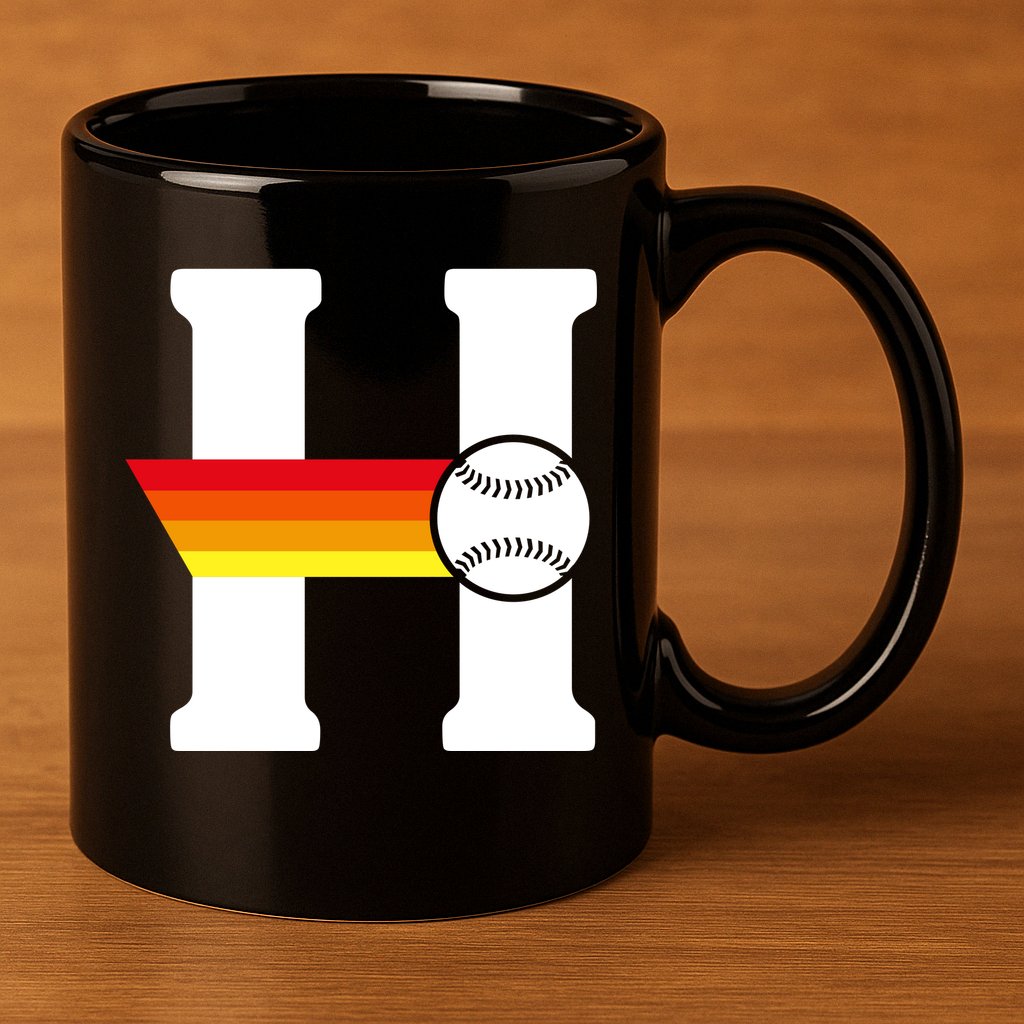 Houston Baseball H 11oz C Handle Ceramic Mug