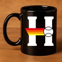 Houston Baseball H 11oz C Handle Ceramic Mug