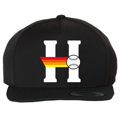 Houston Baseball H Wool Snapback Cap