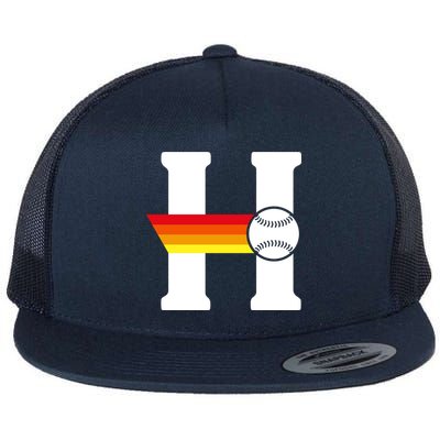 Houston Baseball H Flat Bill Trucker Hat