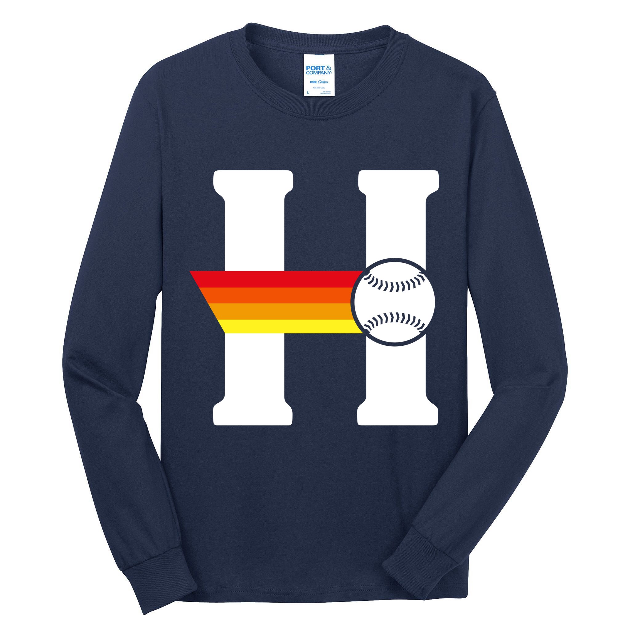 Houston Baseball H Tall Long Sleeve T-Shirt