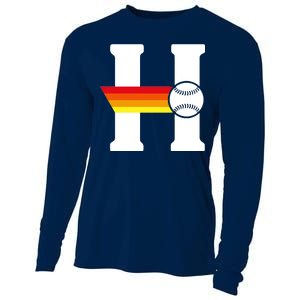 Houston Baseball H Cooling Performance Long Sleeve Crew