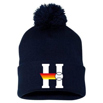 Houston Baseball H Pom Pom 12in Knit Beanie