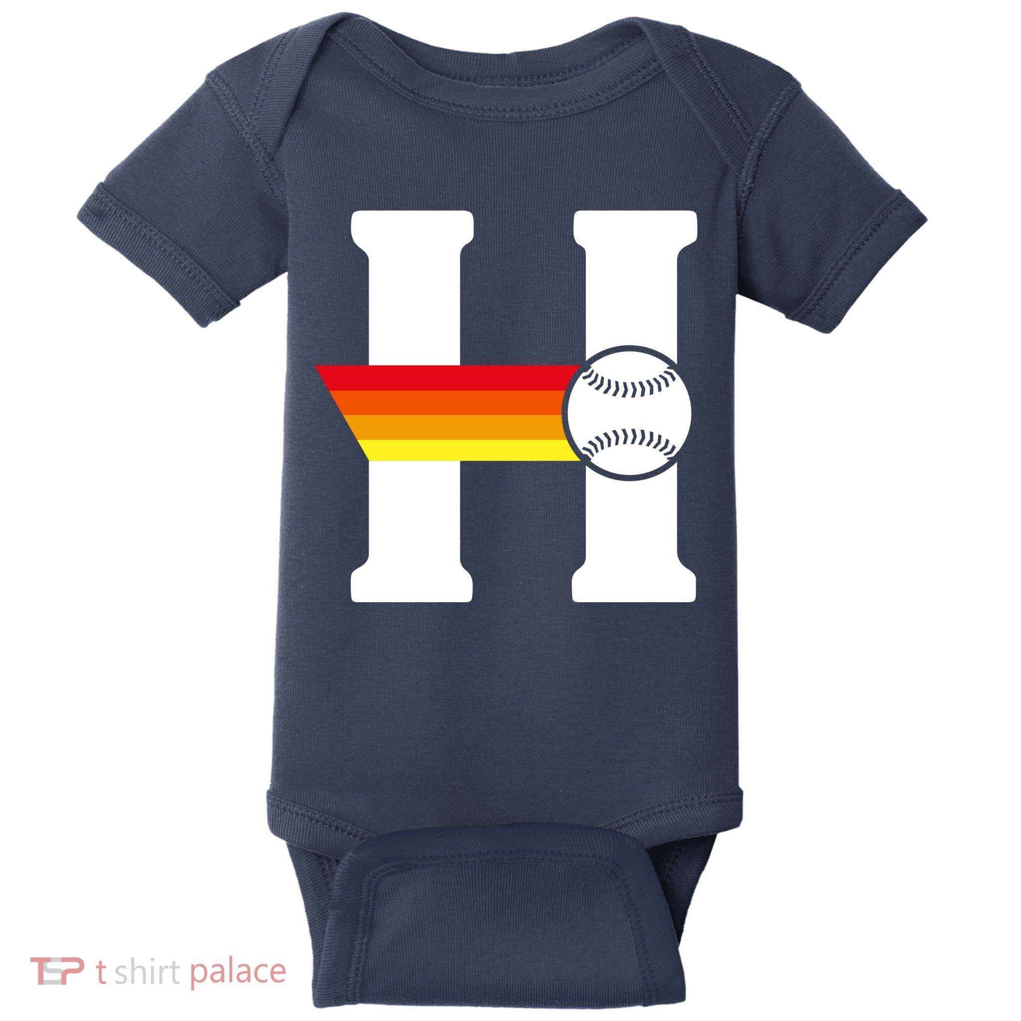Houston Baseball H Baby Bodysuit
