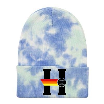 Houston Baseball H Tie Dye 12in Knit Beanie