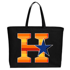 Houston Baseball H Star Logo Cotton Canvas Jumbo Tote