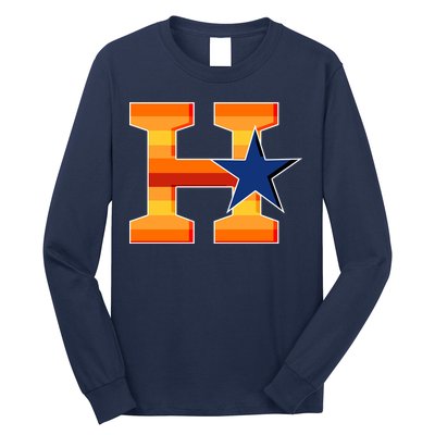 Houston Baseball H Star Logo Long Sleeve Shirt