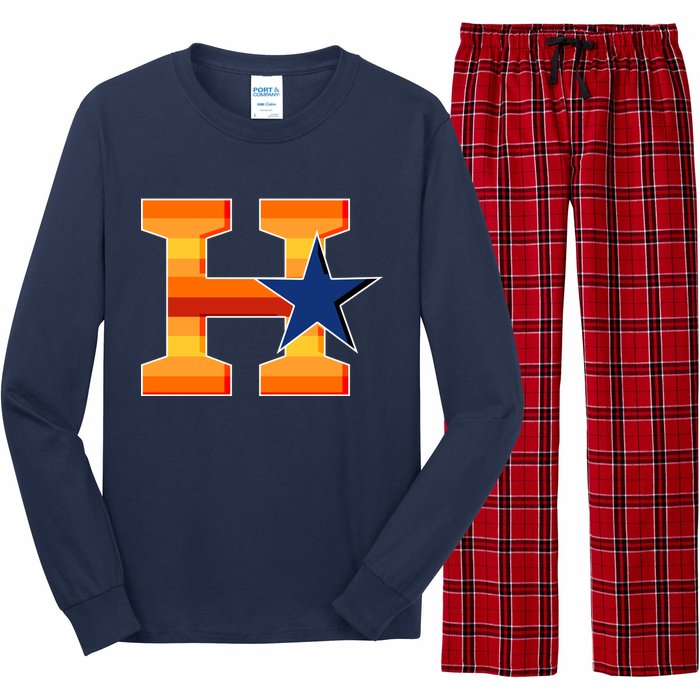 Houston Baseball H Star Logo Long Sleeve Pajama Set