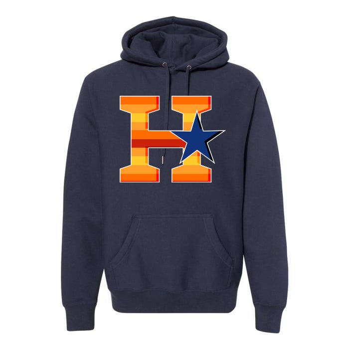 Houston Baseball H Star Logo Premium Hoodie