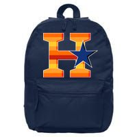 Houston Baseball H Star Logo 16 in Basic Backpack