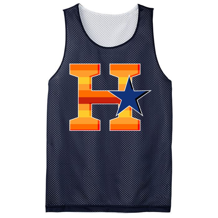 Houston Baseball H Star Logo Mesh Reversible Basketball Jersey Tank