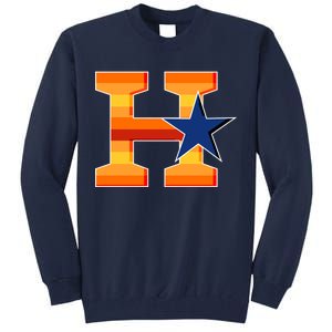 Houston Baseball H Star Logo Tall Sweatshirt