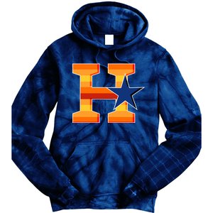 Houston Baseball H Star Logo Tie Dye Hoodie