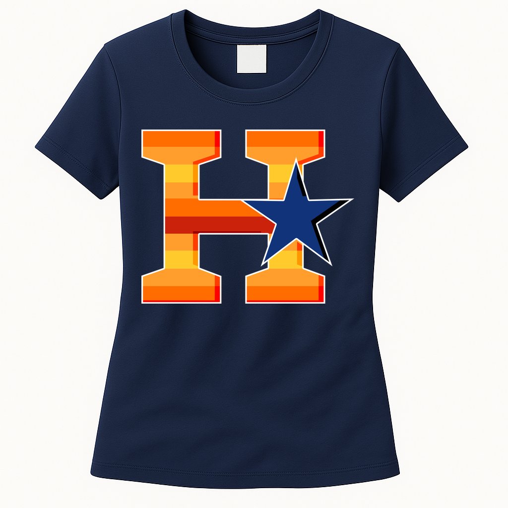 Houston Baseball H Star Logo Womens T-Shirt