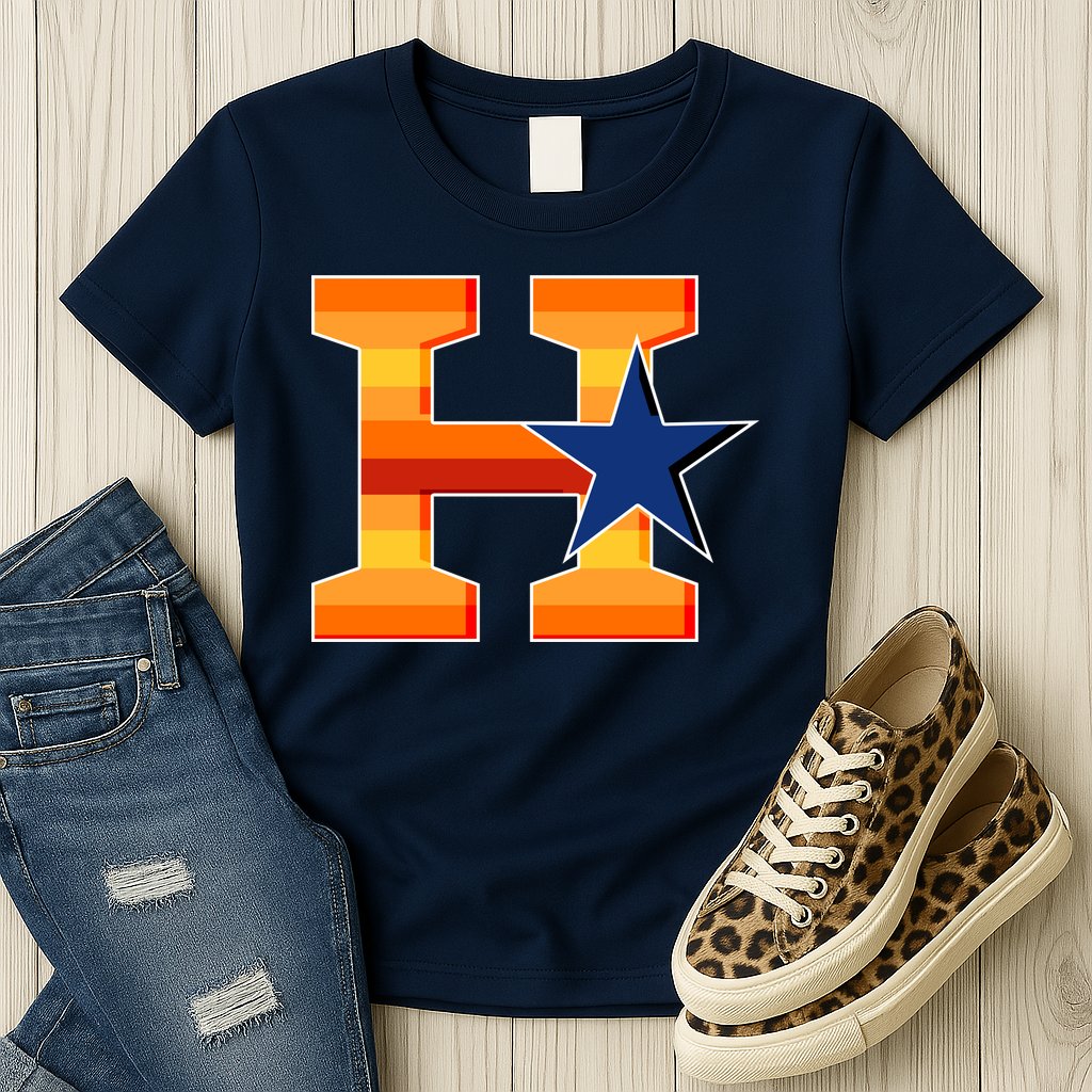 Houston Baseball H Star Logo Womens T-Shirt