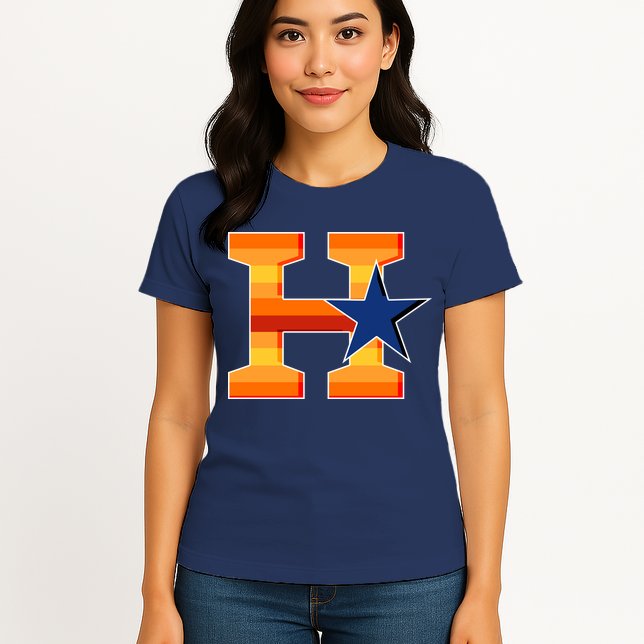 Houston Baseball H Star Logo Womens T-Shirt