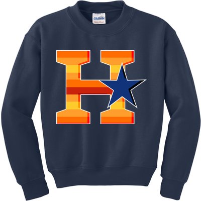 Houston Baseball H Star Logo Kids Sweatshirt