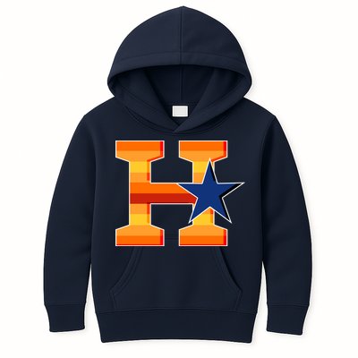 Houston Baseball H Star Logo Kids Hoodie