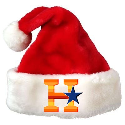 Houston Baseball H Star Logo Premium Christmas Santa Hat