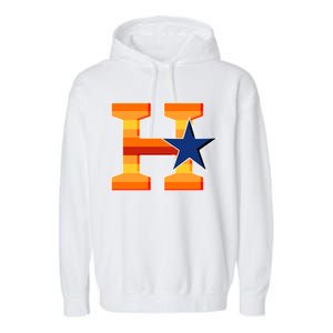 Houston Baseball H Star Logo Garment-Dyed Fleece Hoodie