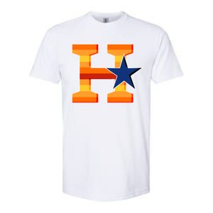 Houston Baseball H Star Logo Softstyle CVC T-Shirt