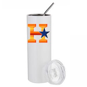 Houston Baseball H Star Logo Stainless Steel Tumbler