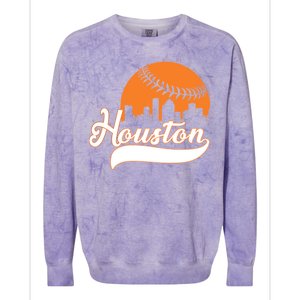 Houston Baseball Team City Colorblast Crewneck Sweatshirt