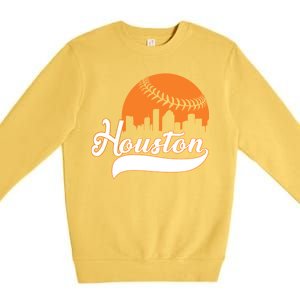 Houston Baseball Team City Premium Crewneck Sweatshirt