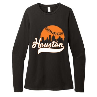 Houston Baseball Team City Womens CVC Long Sleeve Shirt