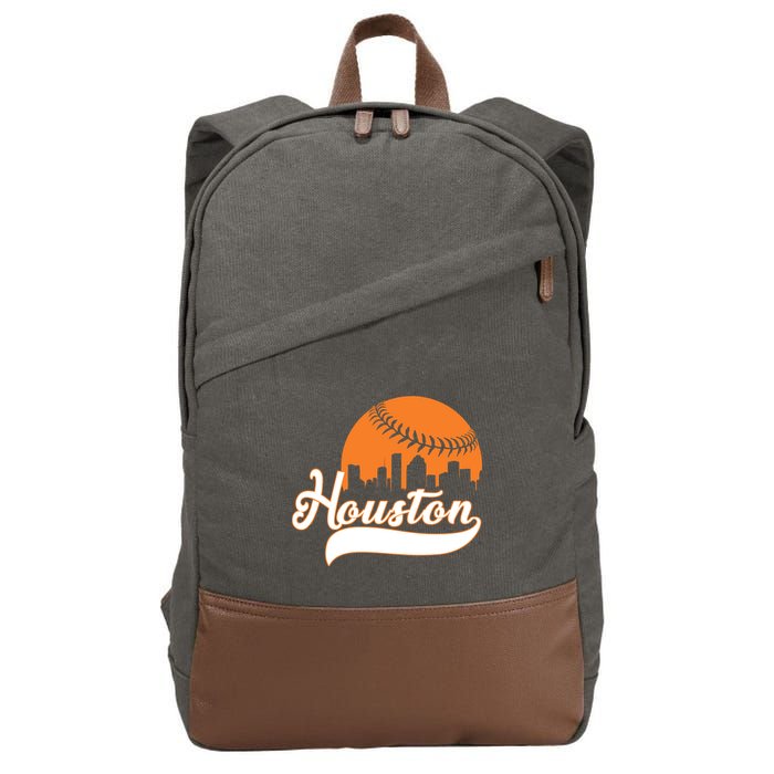 Houston Baseball Team City Cotton Canvas Backpack