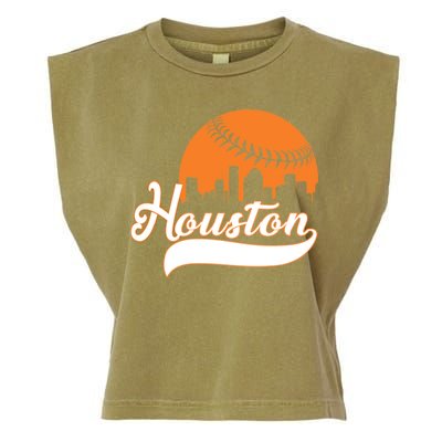 Houston Baseball Team City Garment-Dyed Women's Muscle Tee