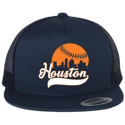 Houston Baseball Team City Flat Bill Trucker Hat