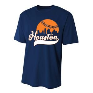 Houston Baseball Team City Performance Sprint T-Shirt