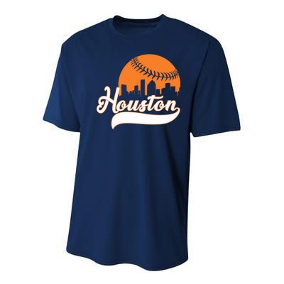 Houston Baseball Team City Youth Performance Sprint T-Shirt