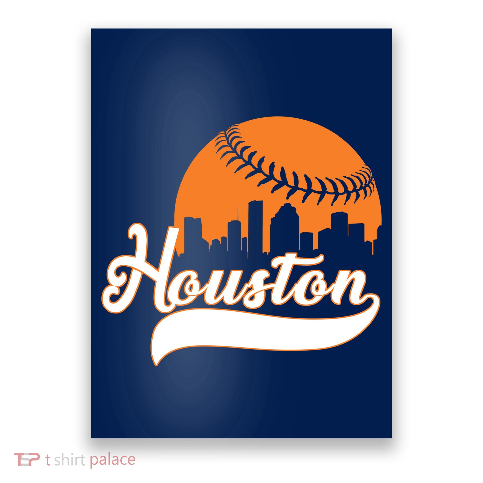 Houston Baseball Team City Poster