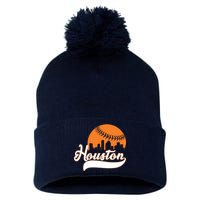 Houston Baseball Team City Pom Pom 12in Knit Beanie