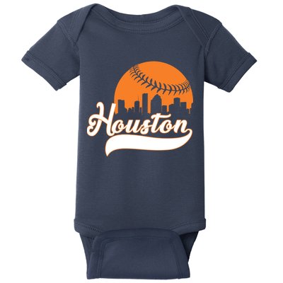 Houston Baseball Team City Baby Bodysuit