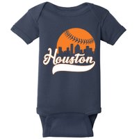 Houston Baseball Team City Baby Bodysuit