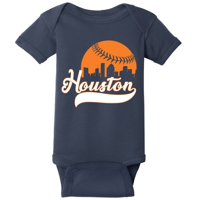 Houston Baseball Team City Baby Bodysuit