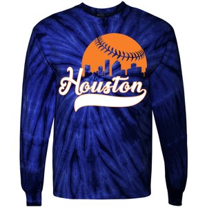 Houston Baseball Team City Tie-Dye Long Sleeve Shirt