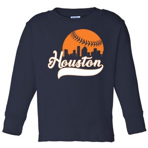 Houston Baseball Team City Toddler Long Sleeve Shirt