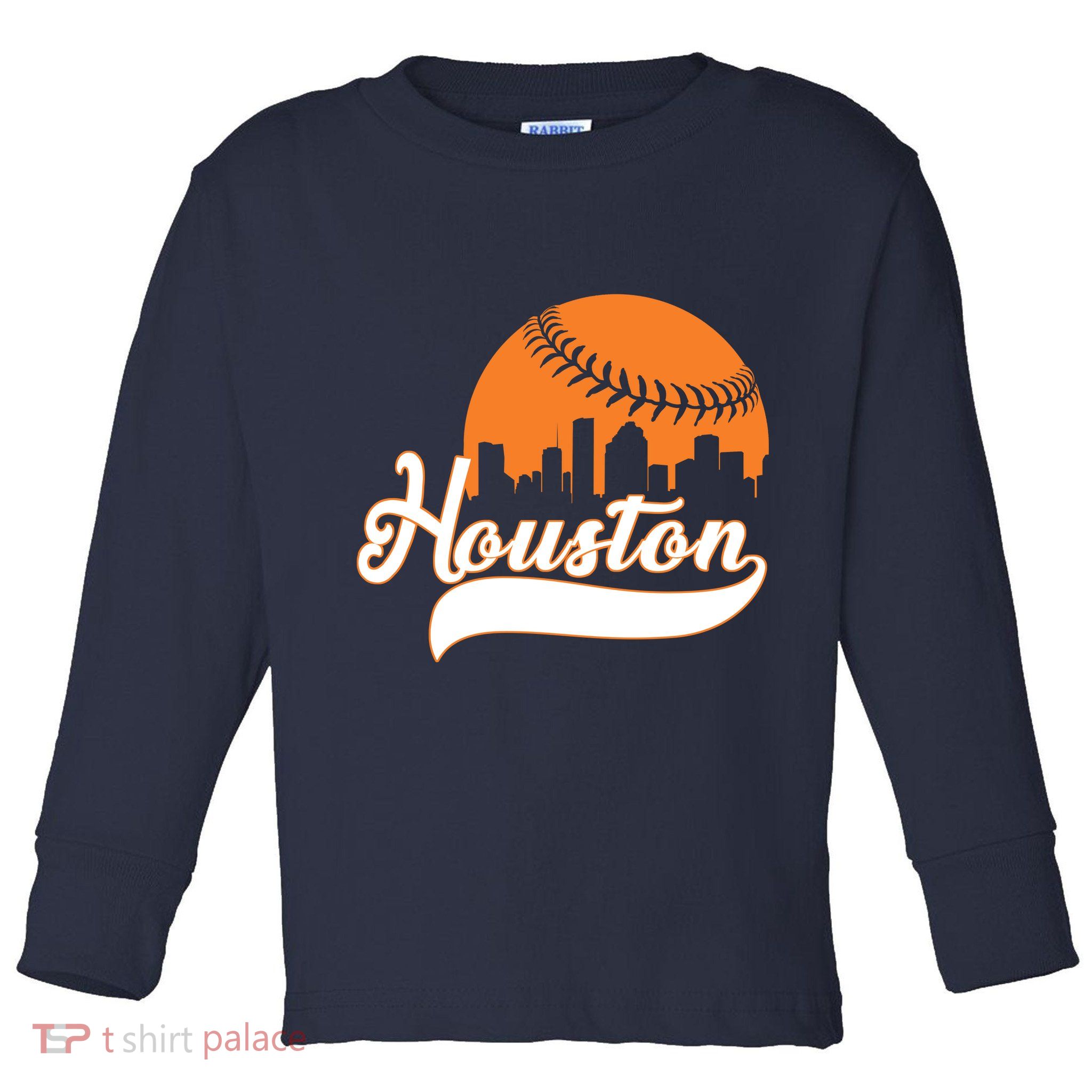 Houston Baseball Team City Toddler Long Sleeve Shirt