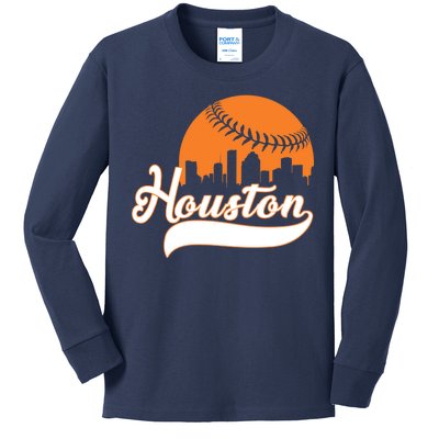 Houston Baseball Team City Kids Long Sleeve Shirt